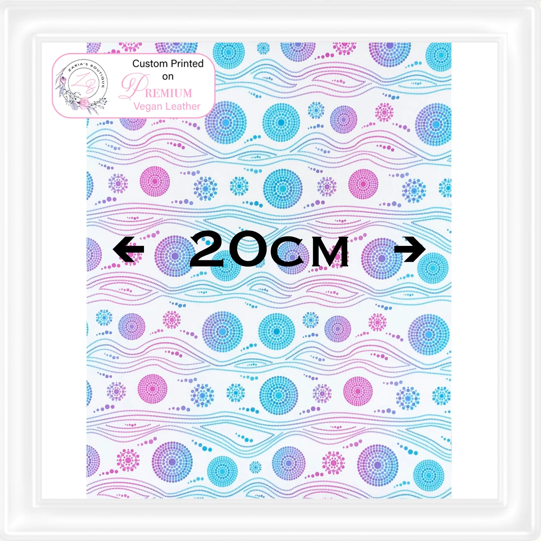 ⋅ Aussie Dots ⋅ Custom Printed Vegan Faux Leather & Hair Clips ⋅
