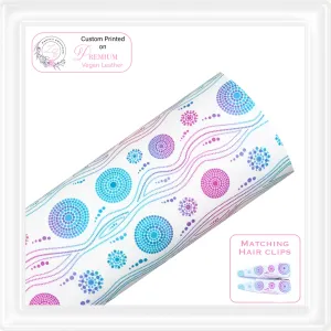 ⋅ Aussie Dots ⋅ Custom Printed Vegan Faux Leather & Hair Clips ⋅