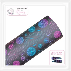 ⋅ Aussie Dots ⋅ Custom Printed Vegan Faux Leather & Hair Clips ⋅