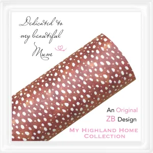 ⋅ My Highland Home ⋅ Deer Fawn Fur ⋅ Custom Printed Vegan Faux Leather ⋅