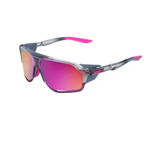100% Norvik - Tokyo Night - Polished Translucent Grey - Purple Multilayer Mirror Lens