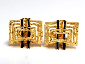 18kt Inlay Enamel Elite cufflinks