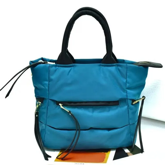 2020 New Winter Space Cotton Handbag Women Casual Totes Bag Down Feather Padded Lady Shoulder Bag Sac A Mian Crossbody Bag