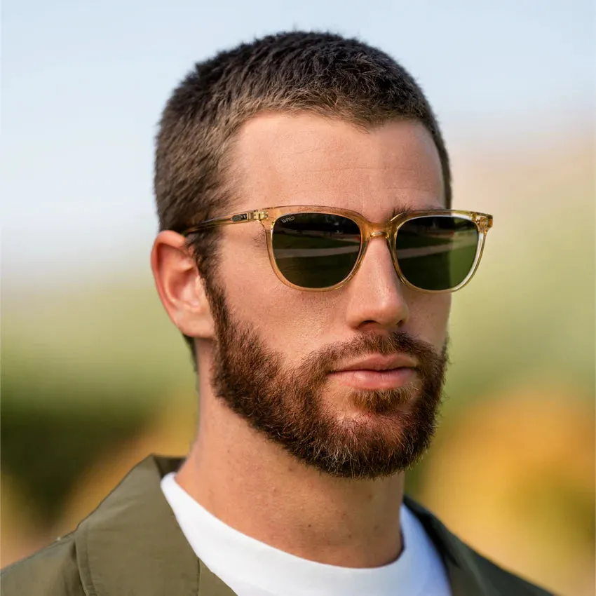 Abner - Champagne Crystal/Smoke Green Lens