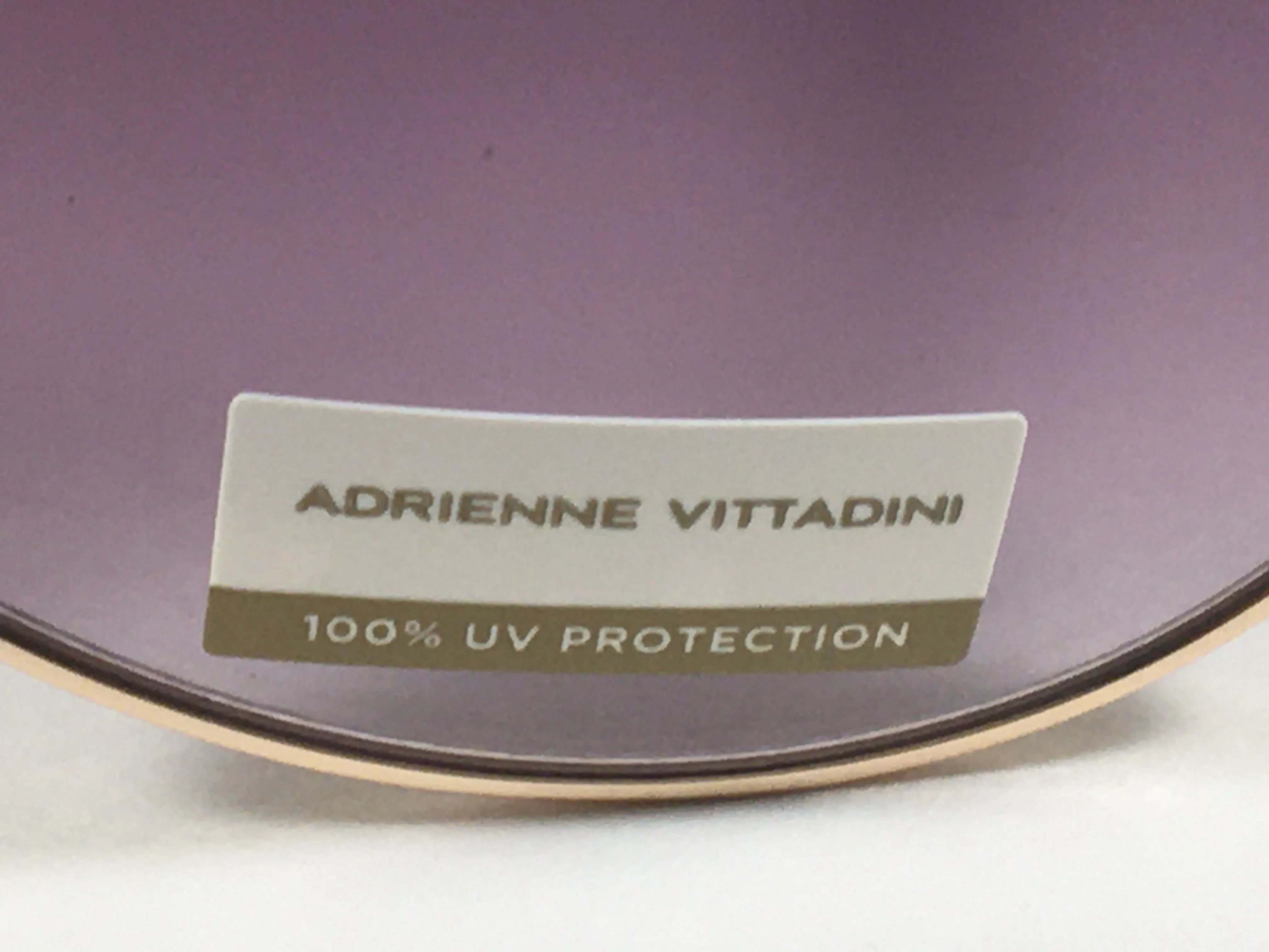 Adrienne Vittadini Aviator Sunglasses Gold Frame Smoke Gradient Lens AV3023CE