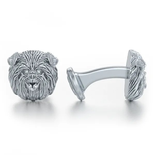 Affenpinscher Breed Puppy Face Cufflinks