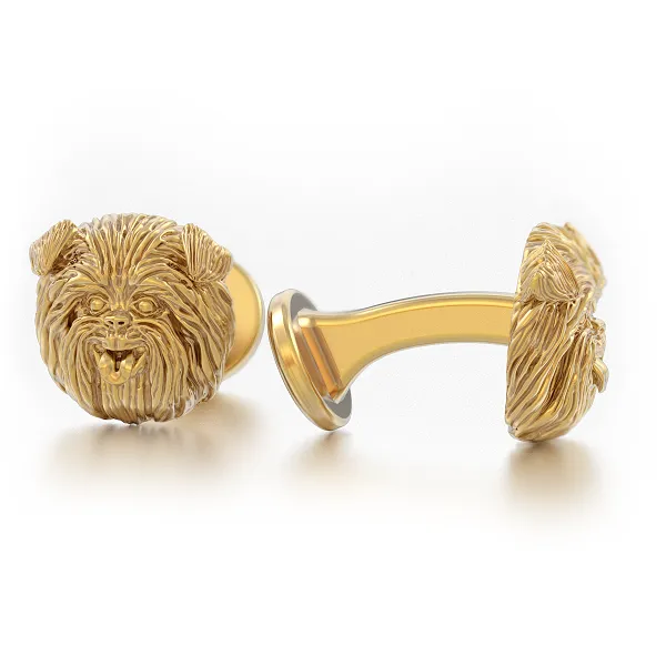 Affenpinscher Breed Puppy Face Cufflinks