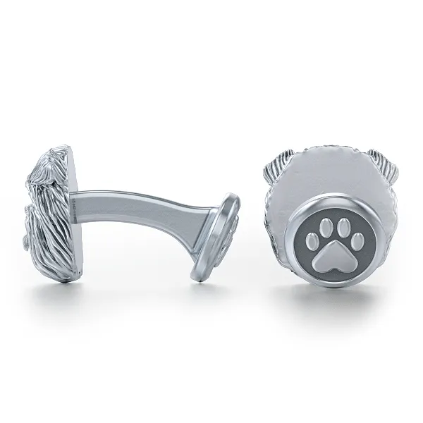 Affenpinscher Breed Puppy Face Cufflinks