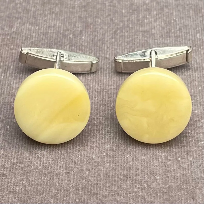 AMBER CUFFLINKS 7 G