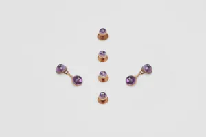 Amethyst & Diamond Cufflinks & Dress Studs