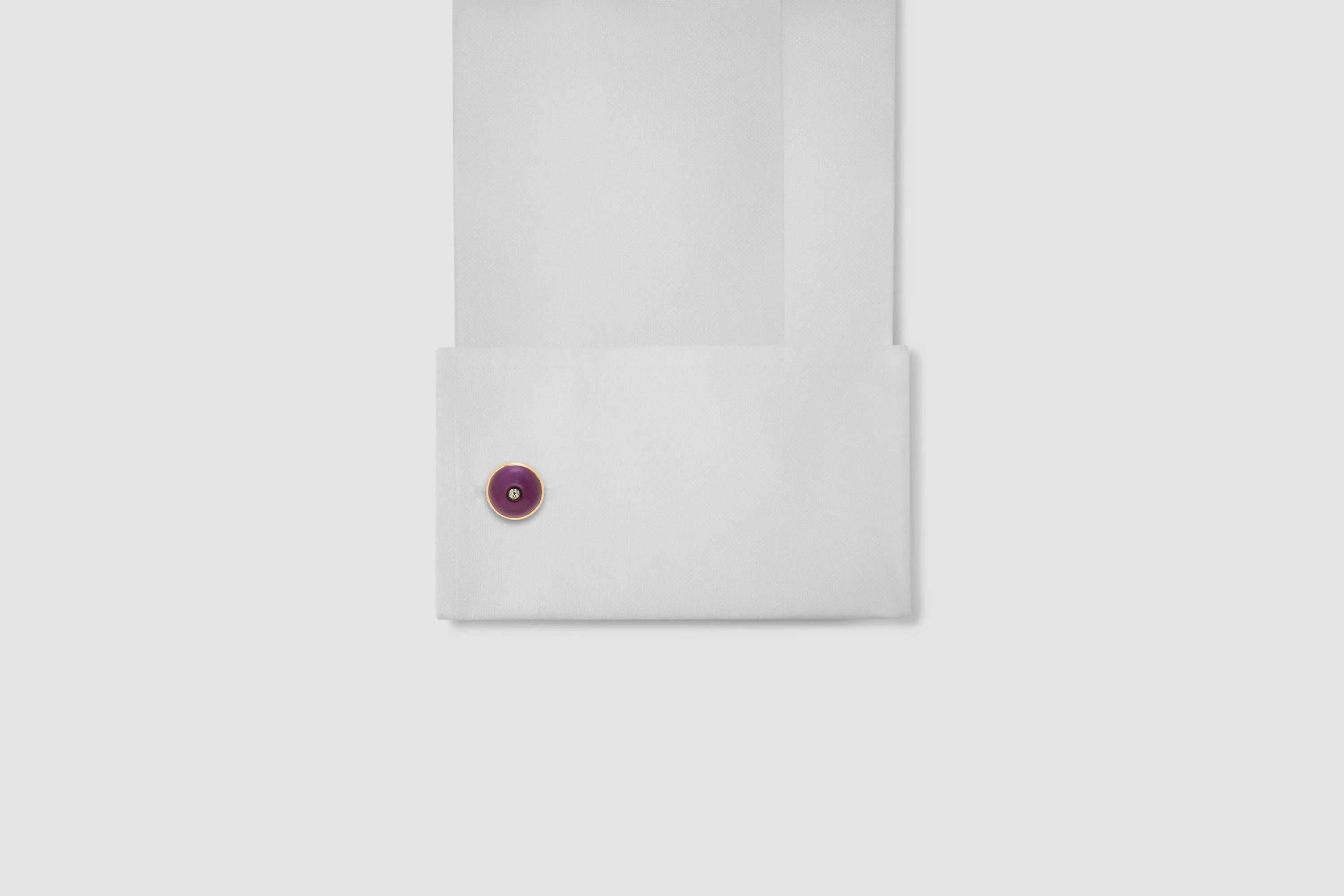 Amethyst & Diamond Cufflinks & Dress Studs
