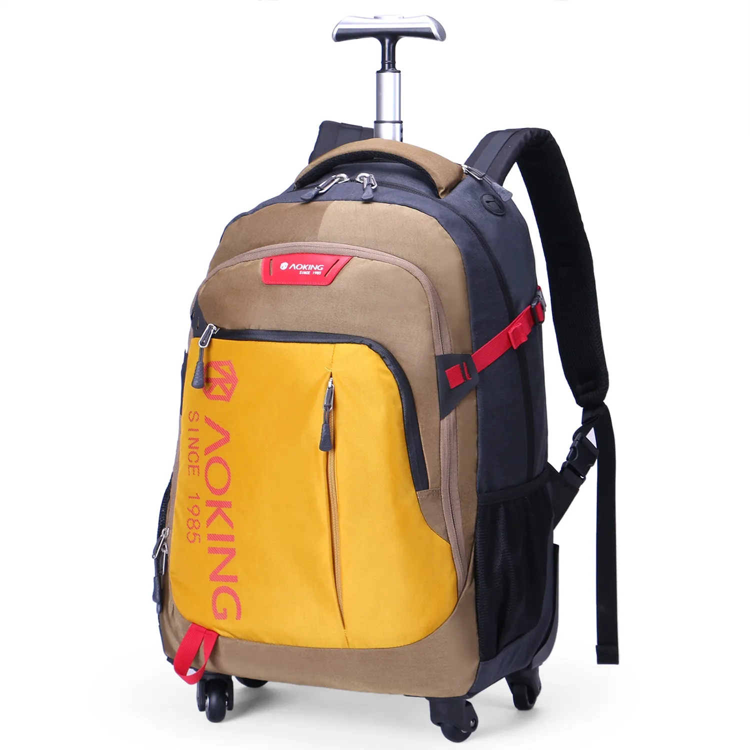 Aoking Waterproof Trolley Backpack With Wheels SLN67056