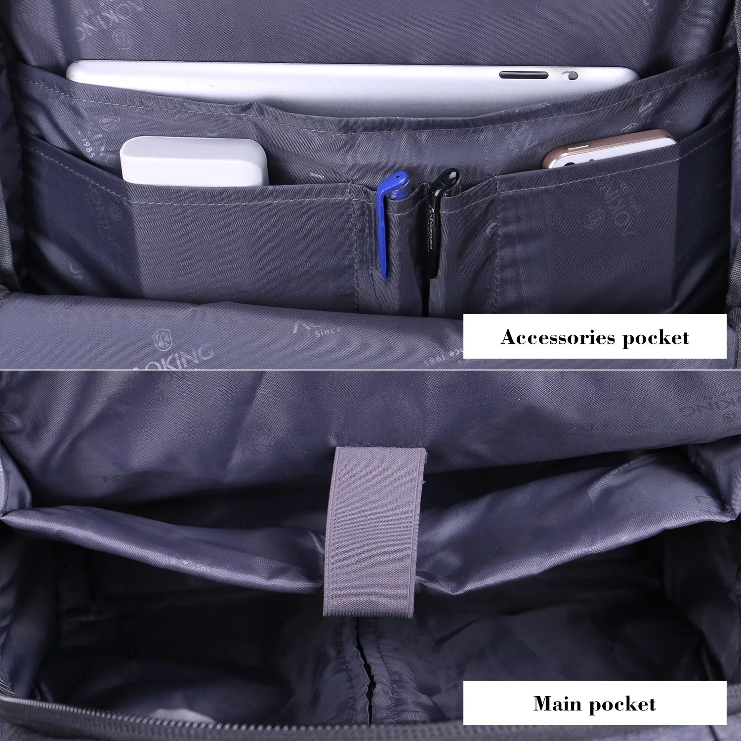 Aoking Waterproof Trolley Backpack With Wheels SLN67056
