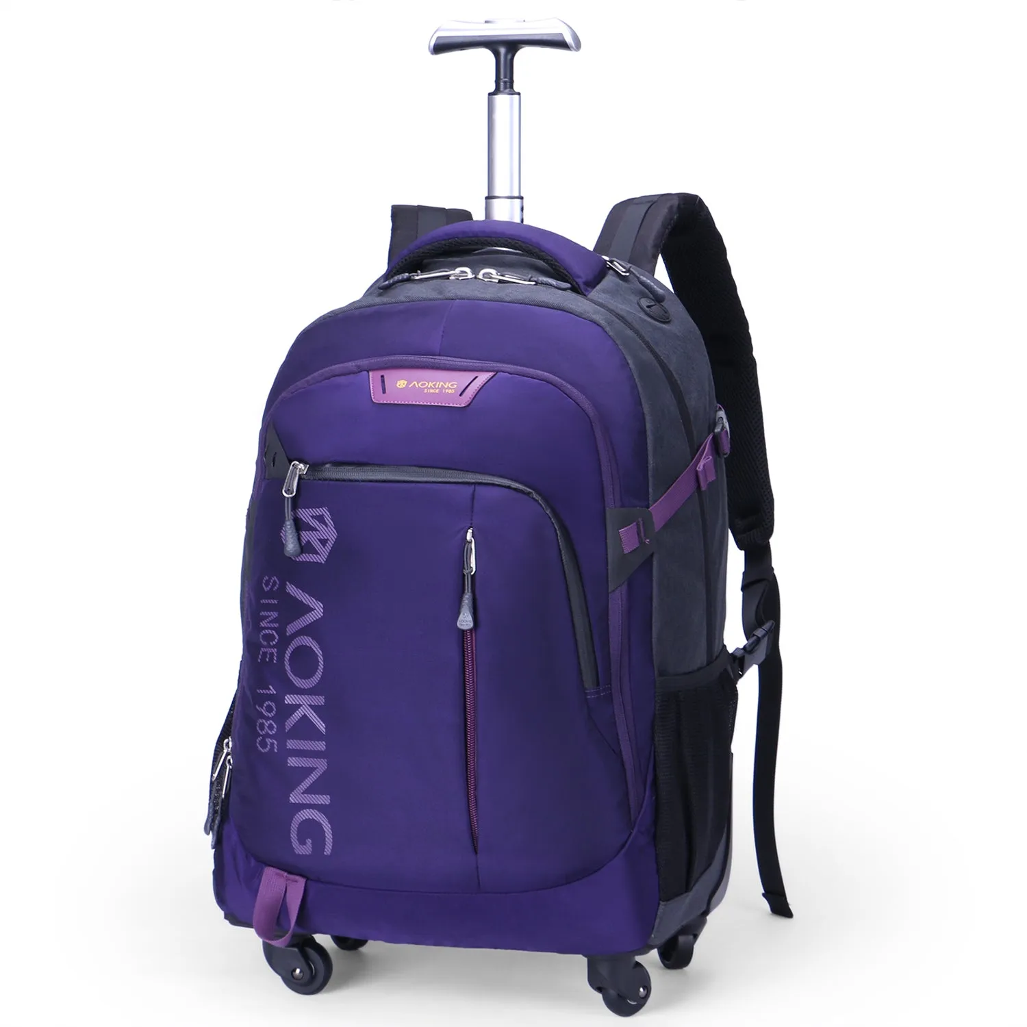 Aoking Waterproof Trolley Backpack With Wheels SLN67056