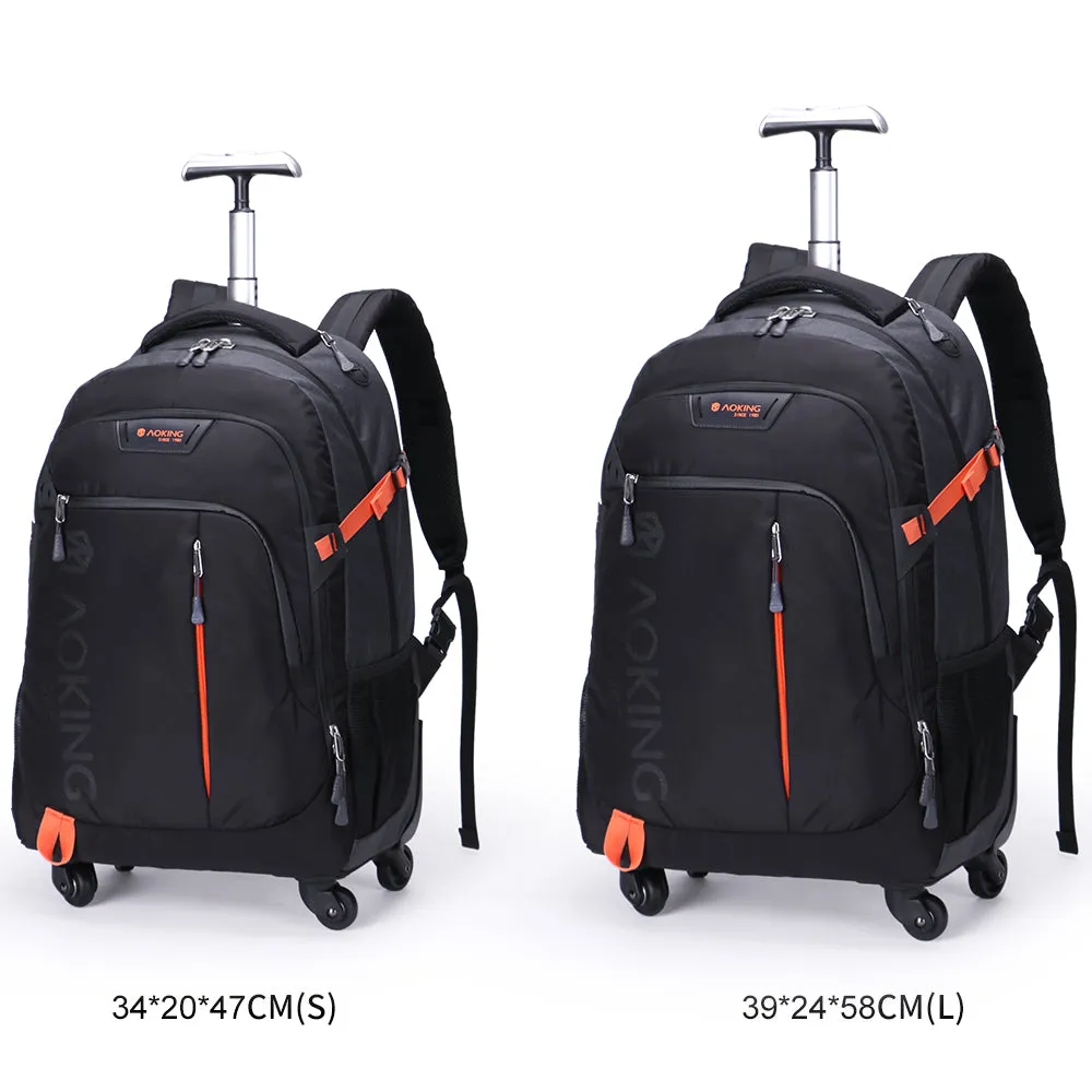 Aoking Waterproof Trolley Backpack With Wheels SLN67056