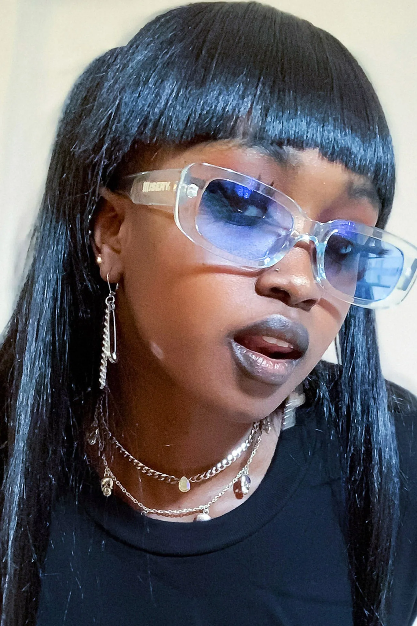 Aqua Rectangle Sunglasses