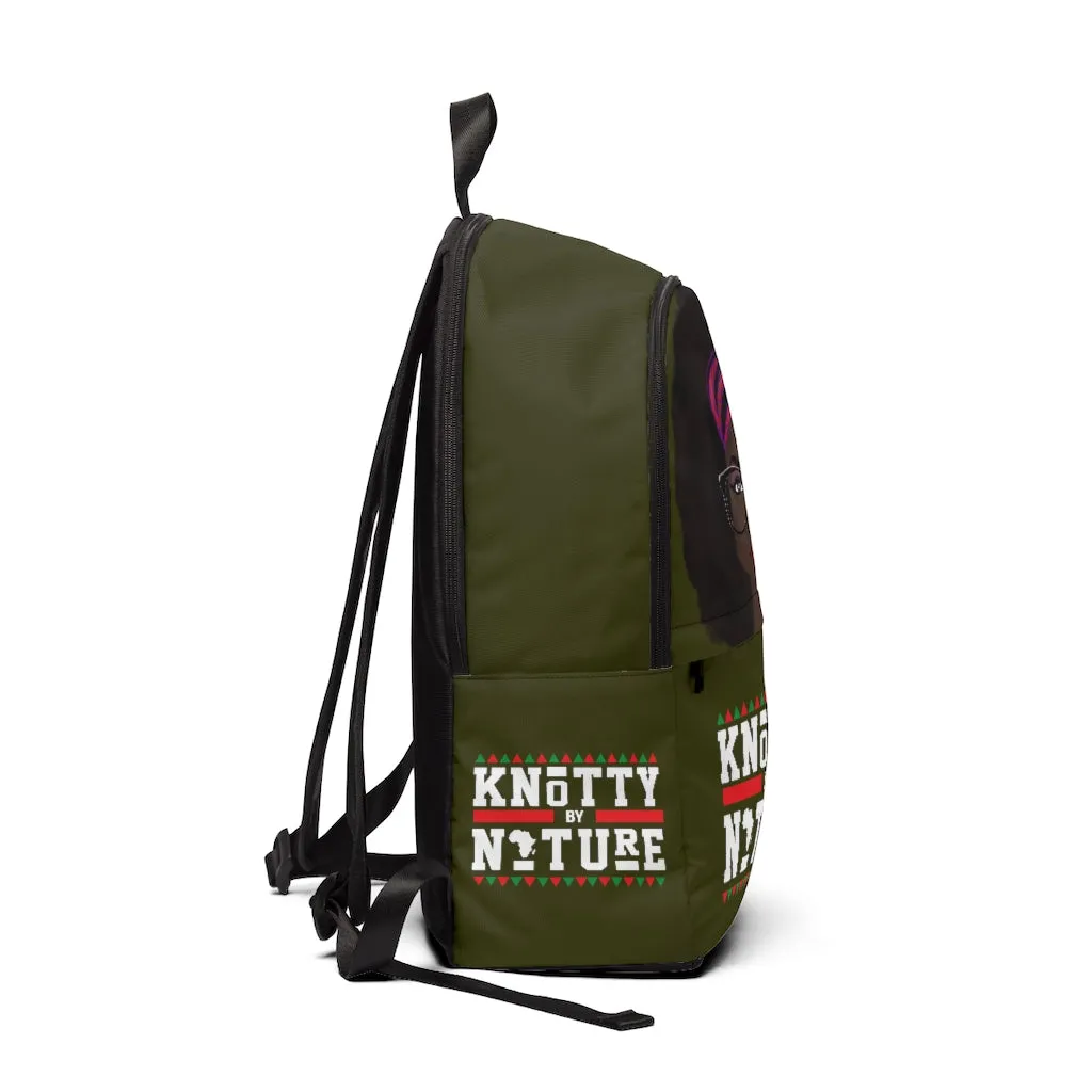 Army Green/White Knotty By Nature Backpack