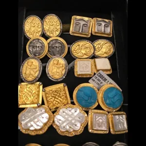 Assorted Gold Cufflinks
