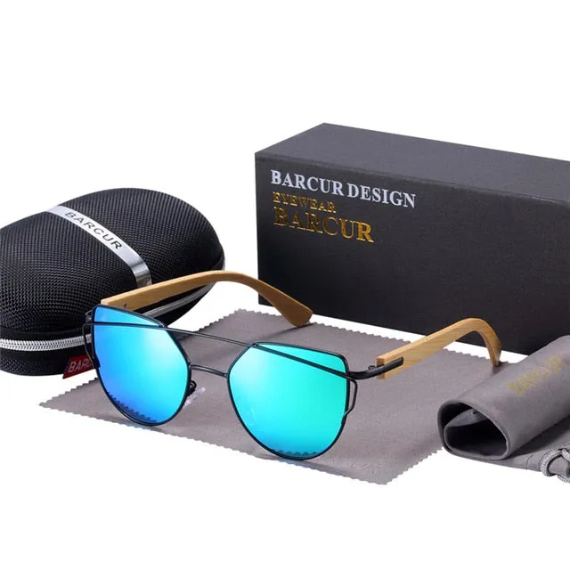 BARCUR Polarized Cat Eye Sunglasses