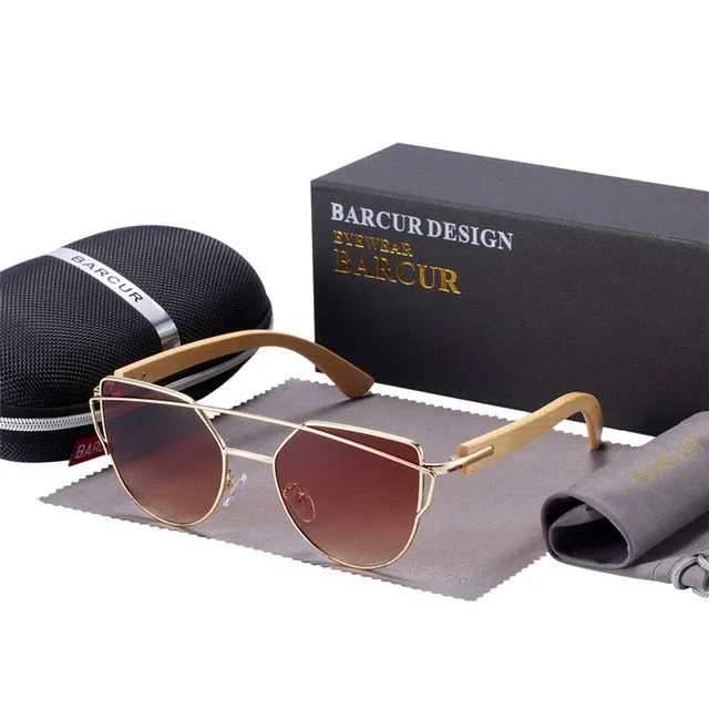 BARCUR Polarized Cat Eye Sunglasses