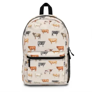 Beef Cows Backpack in Cream