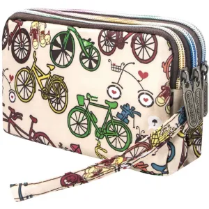 BIAOTIE Large Capacity Wristlet Wallet - Women Printed Nylon Waterproof Handbag Clutch Purse | Multiple Colors