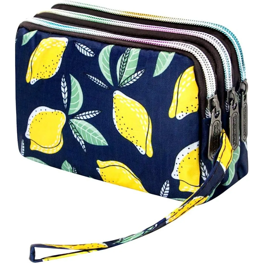 BIAOTIE Large Capacity Wristlet Wallet - Women Printed Nylon Waterproof Handbag Clutch Purse | Multiple Colors