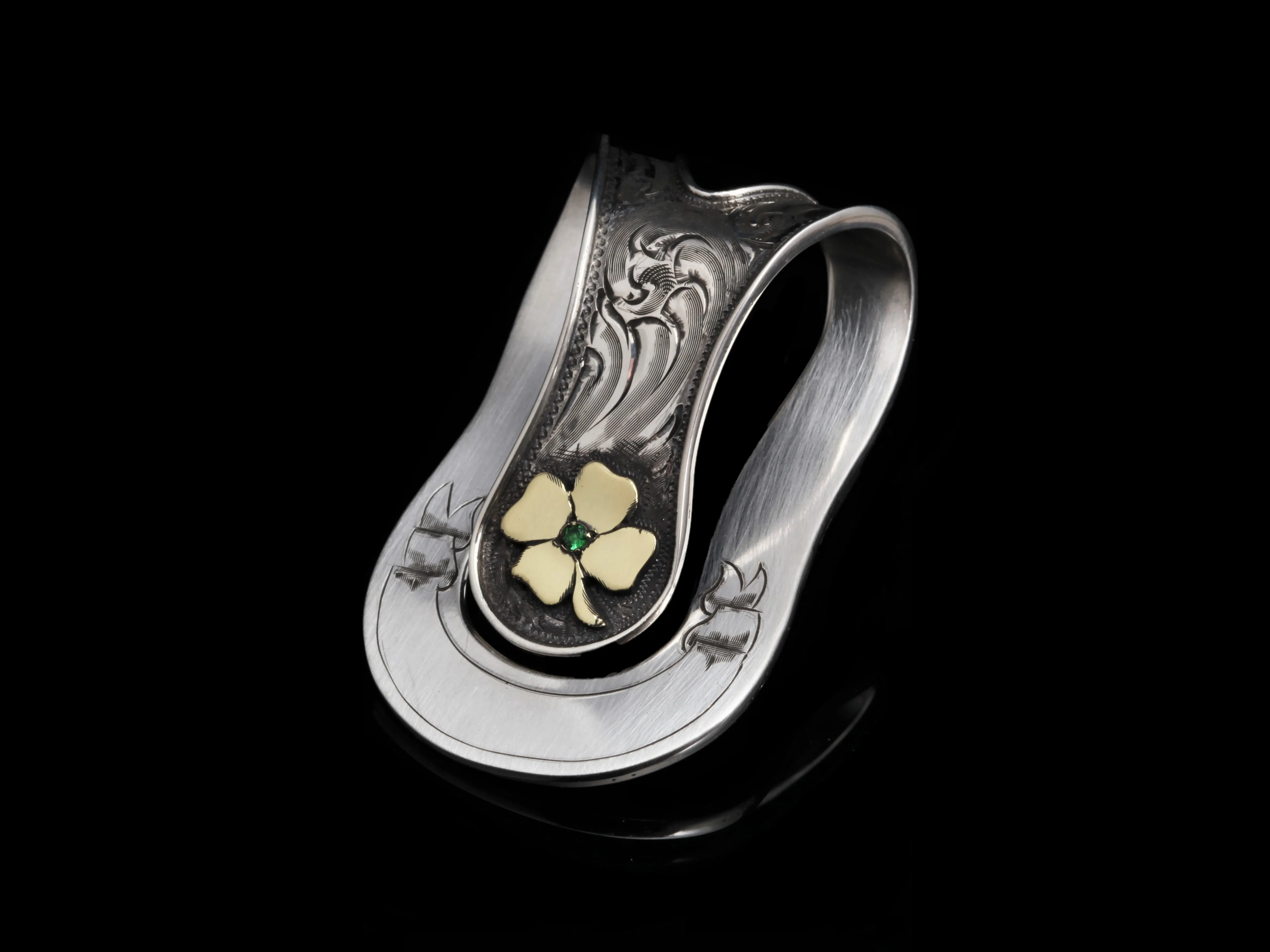 Big Bend Lucky 18k & Tsavorite Money Clip