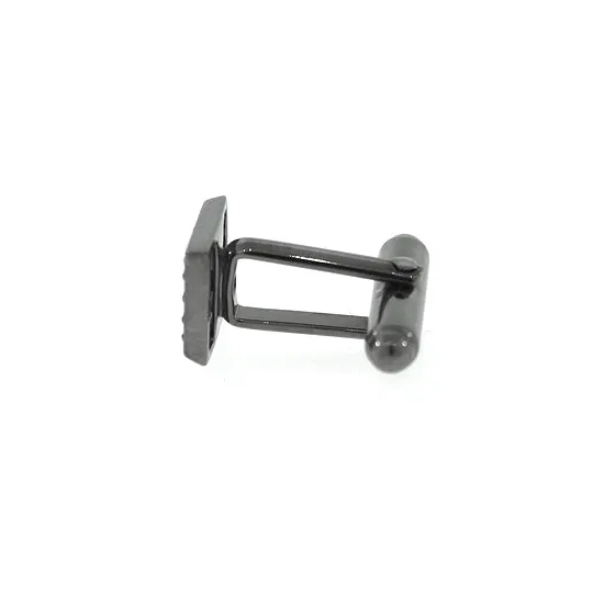 Blackened 18k White Gold Diamond Cufflinks Cuadrado