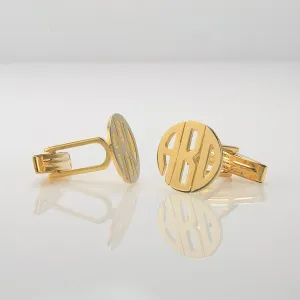 Block Monogram CuffLinks