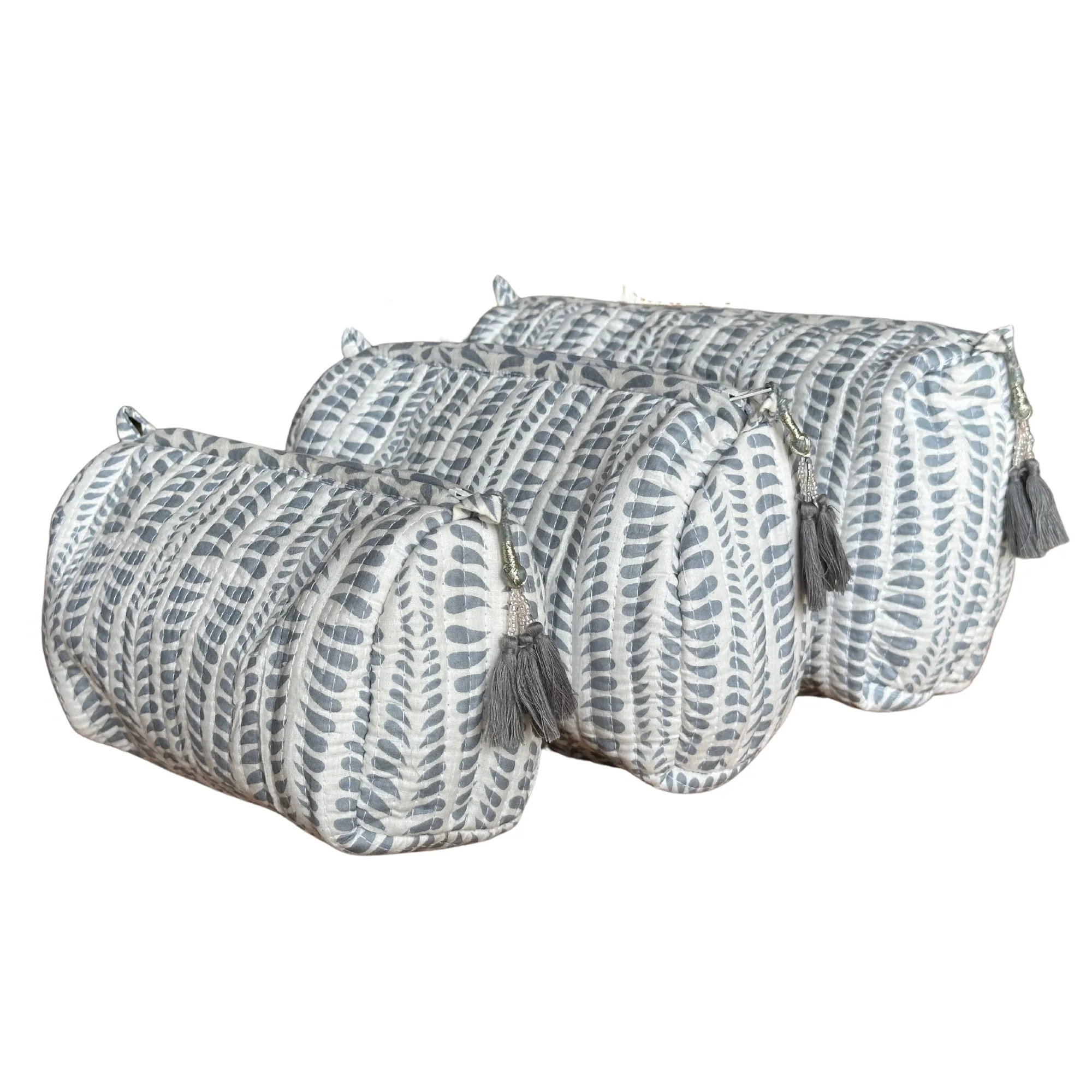 Block Print Cosmetic Bag Collection