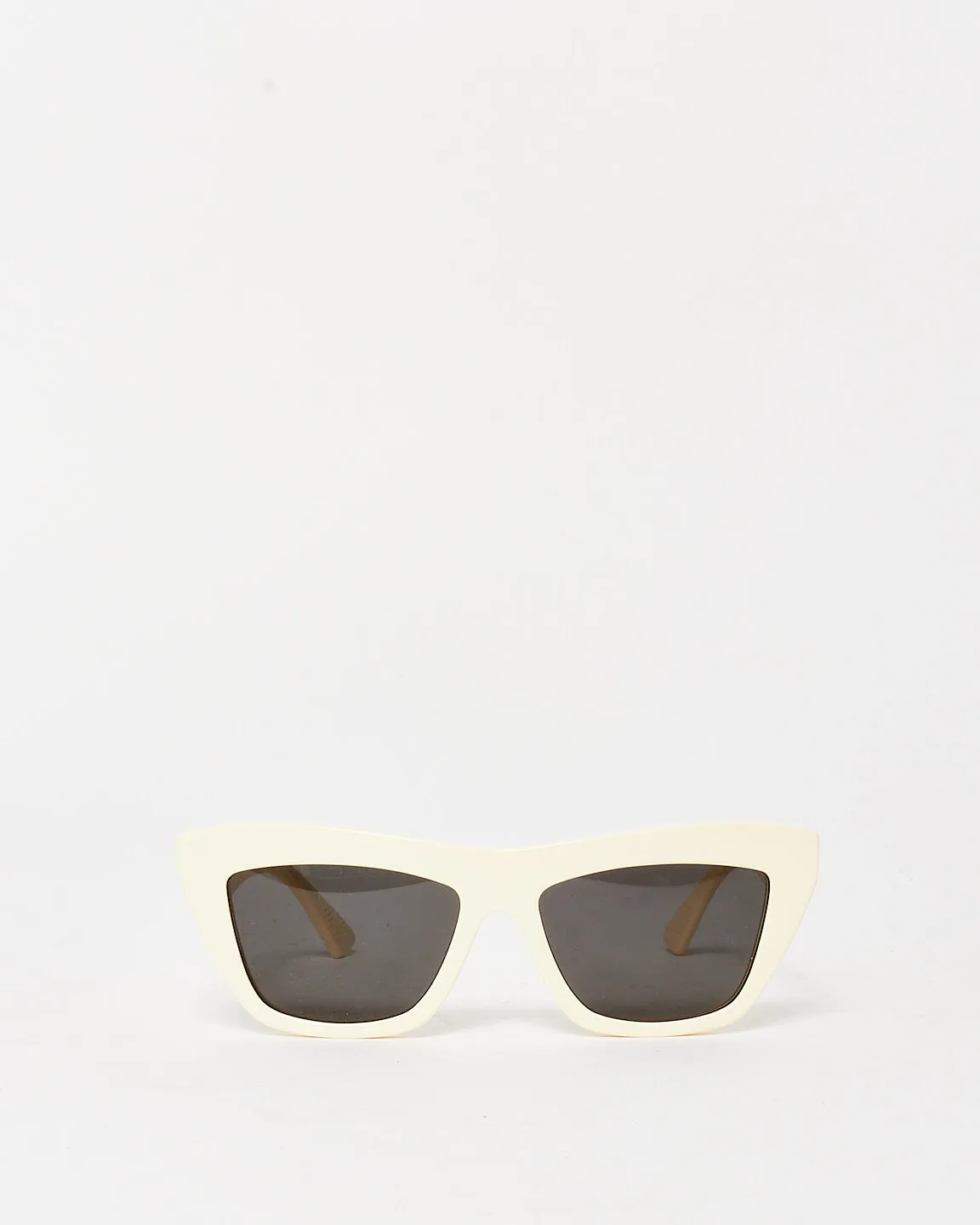 Bottega Veneta Cream Acetate Cat Eye BV1121S Sunglasses