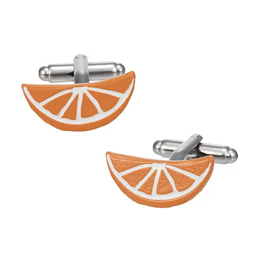 Brilliantly Colored Citrus Slice Cufflinks