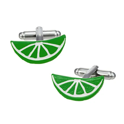 Brilliantly Colored Citrus Slice Cufflinks