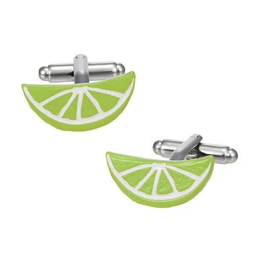 Brilliantly Colored Citrus Slice Cufflinks