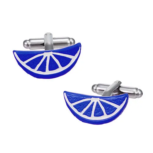 Brilliantly Colored Citrus Slice Cufflinks
