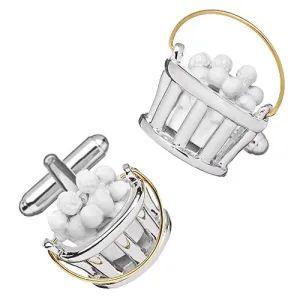 Bucket of Golf Balls Cufflinks