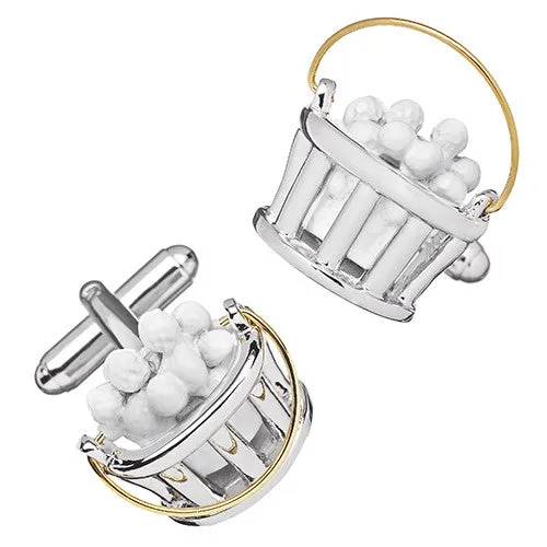 Bucket of Golf Balls Cufflinks