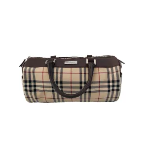 Burberry Classic Plaid Barrel Bag