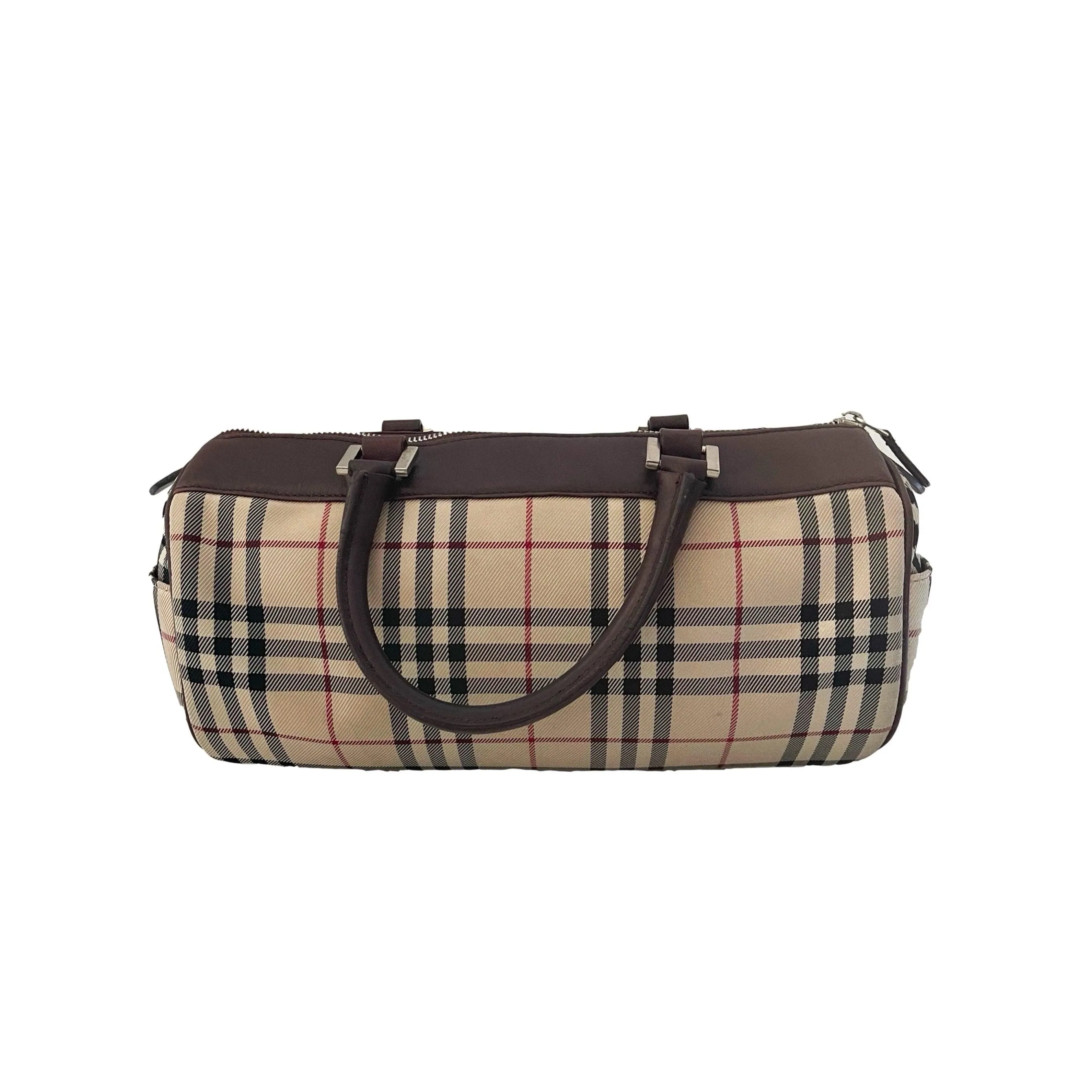 Burberry Classic Plaid Barrel Bag