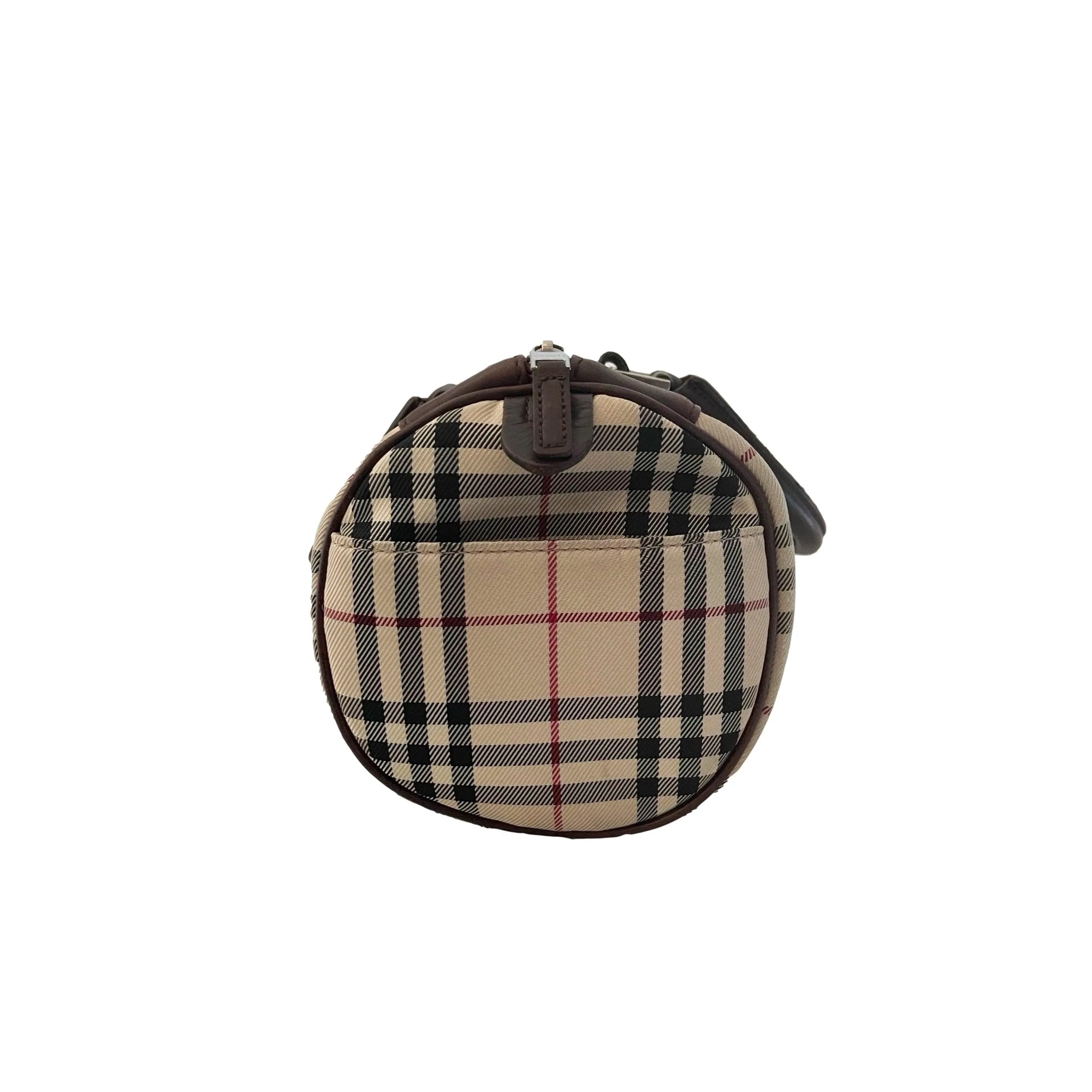 Burberry Classic Plaid Barrel Bag