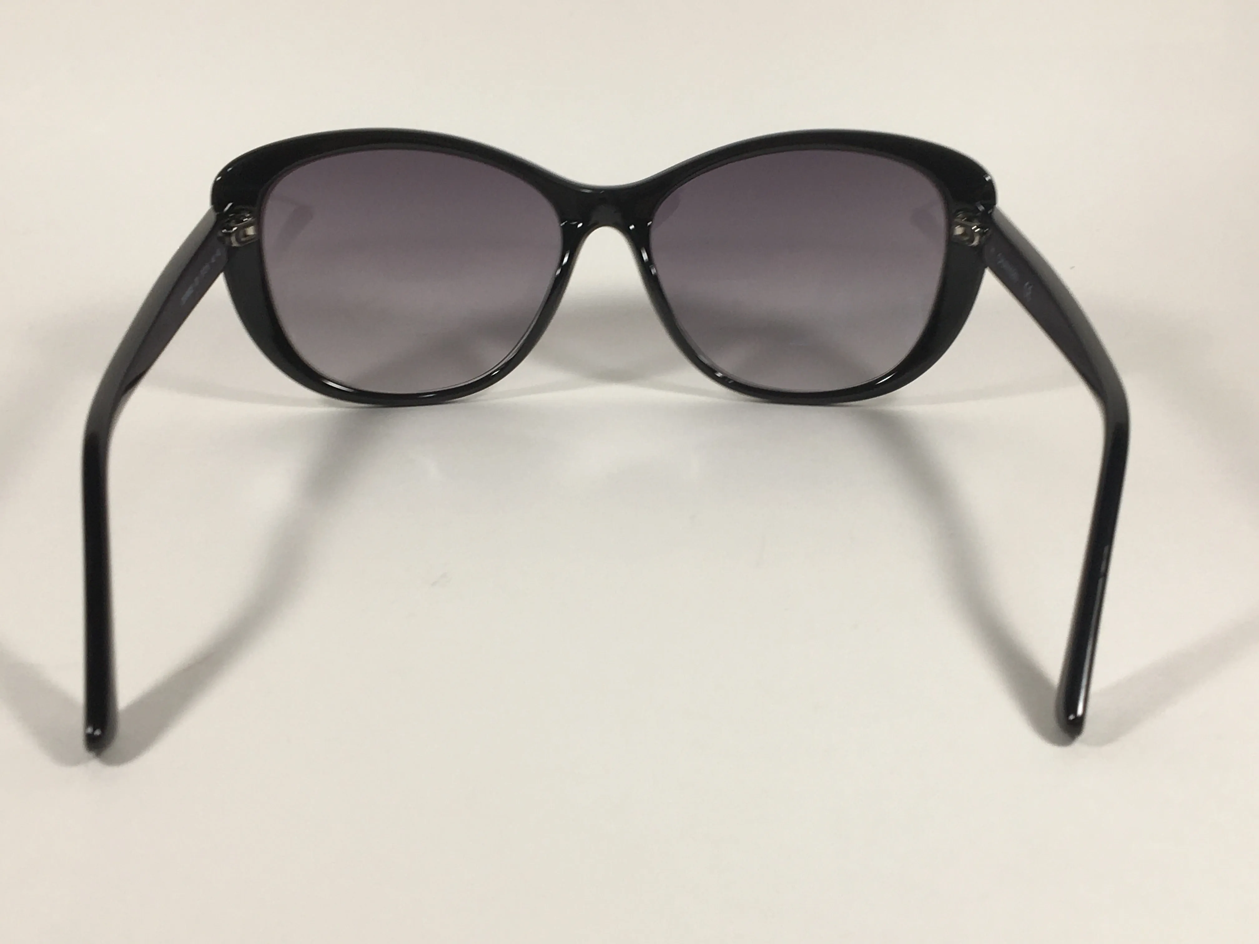 Calvin Klein Cat Eye Sunglasses CK19560S 001 Black Gloss Frame Gray Gradient Lens
