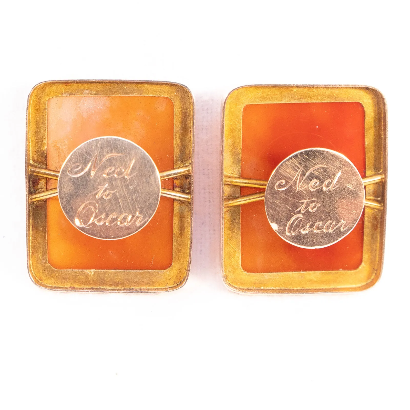 Cameo Cuff Links by Starr & Marcus NY
