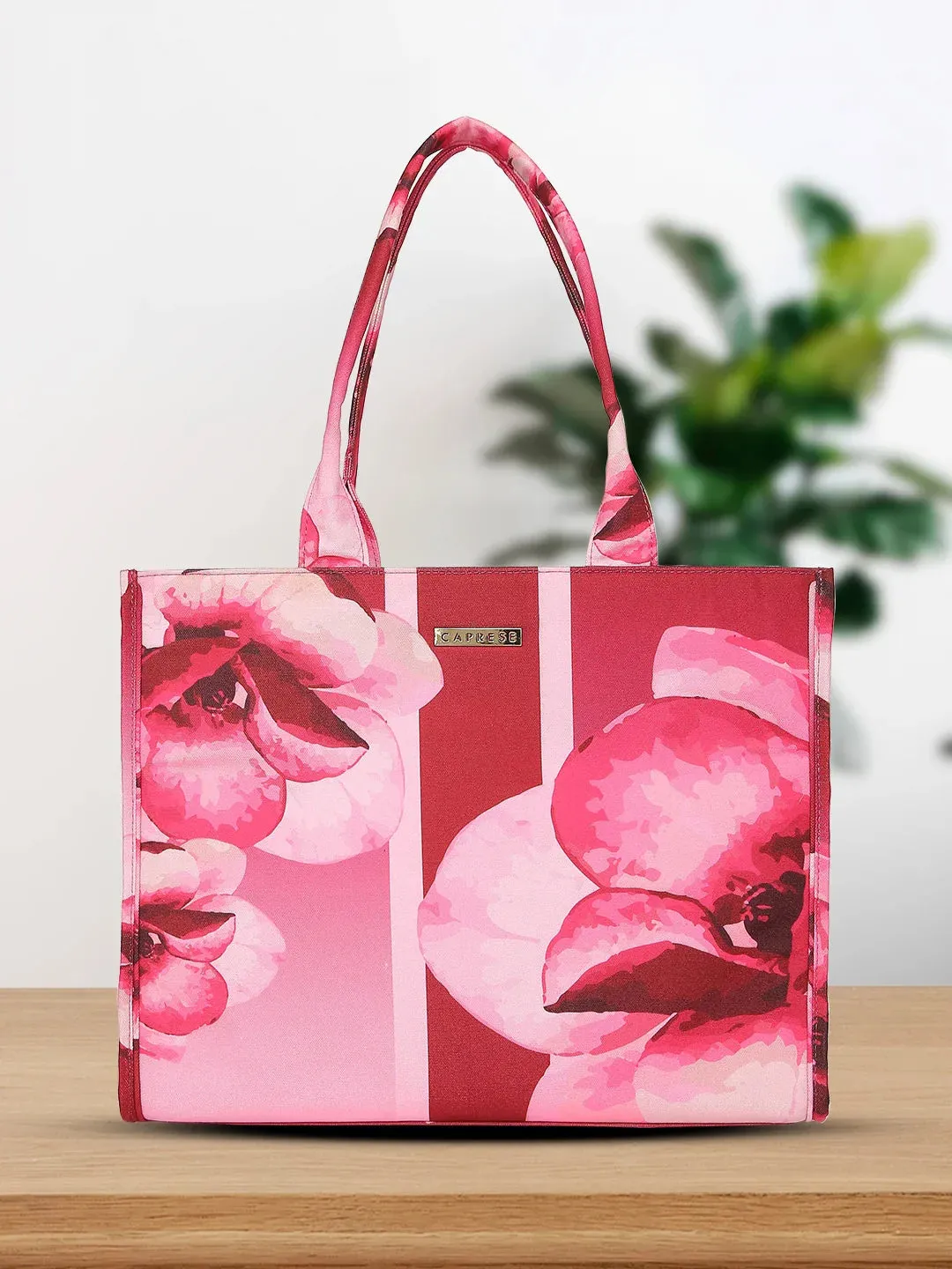 Caprese Iris X Large Pink Tote Bag