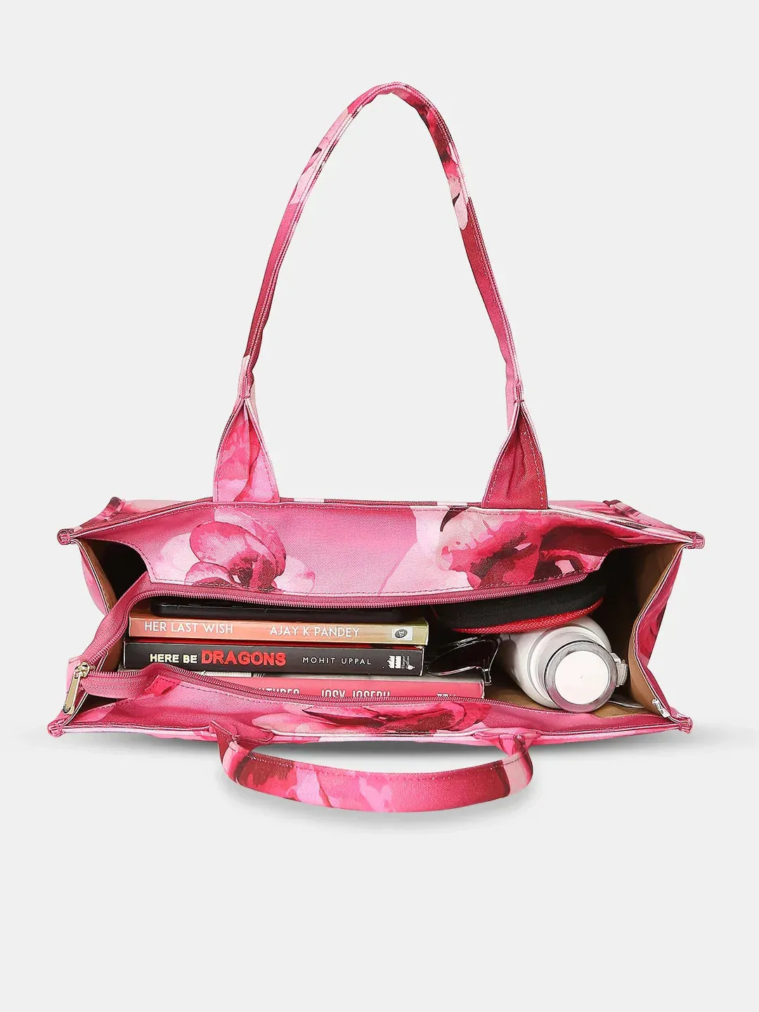 Caprese Iris X Large Pink Tote Bag