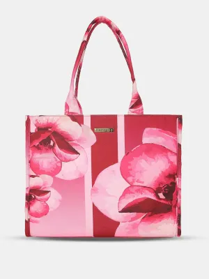 Caprese Iris X Large Pink Tote Bag