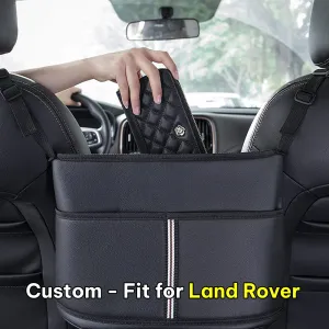 Car Purse Holder for Car Handbag Holder Between Seats Premium PU Leather, Custom Fit For Car, Hanging Car Purse Storage Pocket Back Seat Pet Barrier WALR223