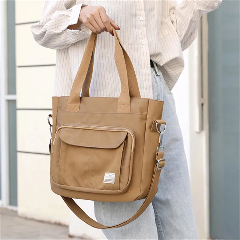 Casual Multi-Pocket Large Capacity Waterproof Lightweight Nylon Crossbody Shoulder Bag
