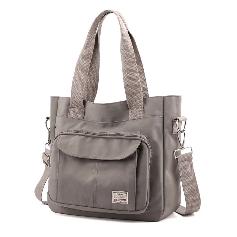 Casual Multi-Pocket Large Capacity Waterproof Lightweight Nylon Crossbody Shoulder Bag