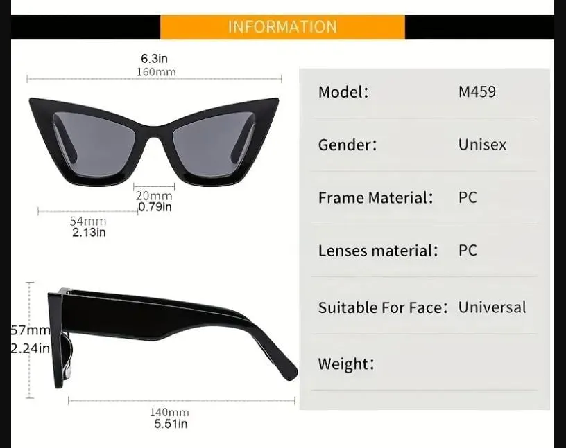 Cat Eye Sunglasses - 2 Colors